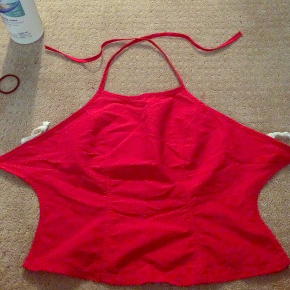 vintage red forever 21 halter
