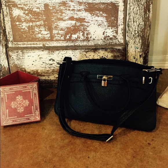 Large black handbag