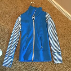 Lululemon jacket, blue swiftly shirt, sea  tank