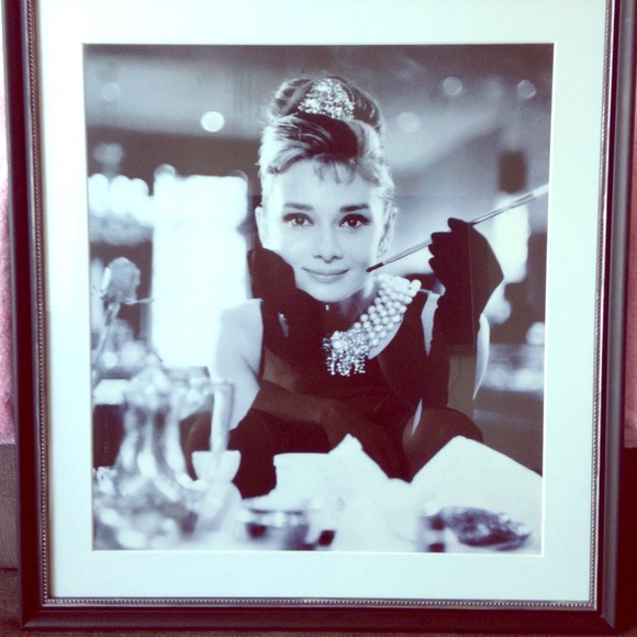 Custom Framed Audrey Hepburn Photo