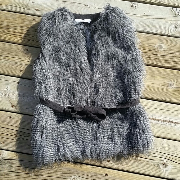 Unique Faux Feather Vest