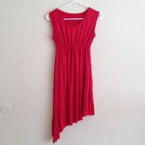 Asymmetrical Red dress
