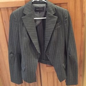 Grey pin stripe BCBG blazer XS