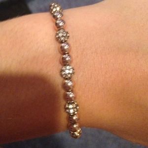 Beaded Swarovski adjustable bracelet