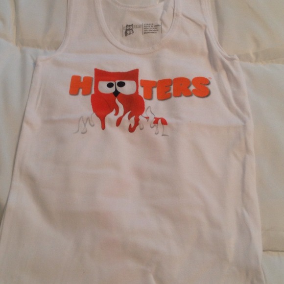 Bundle 2 hooters devil & angel tanks for Saundra