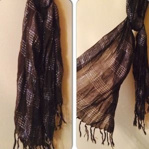 Brown & Silver Scarf🍁🍂