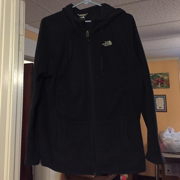 North face fleece jacket with hood