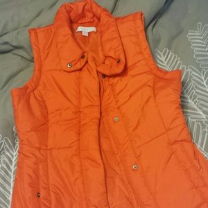Orange Puffy Vest