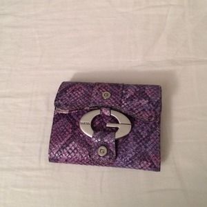 Purple Guess Snakeskin Wallet