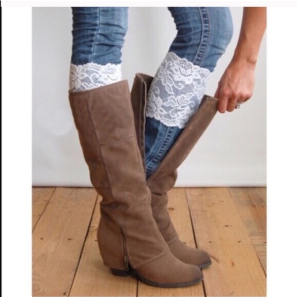 ✨LAST ONE ✨Lace boot cuff SALE SALE PLEASE READ - Picture 2 of 4