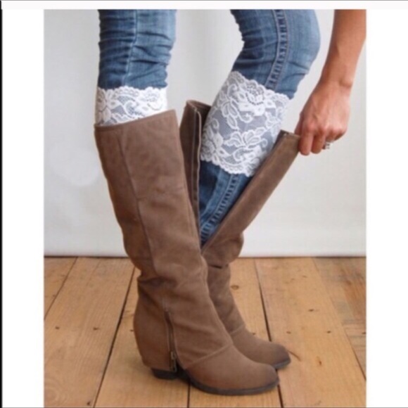 ✨LAST ONE ✨Lace boot cuff SALE SALE PLEASE READ - Picture 2 of 4