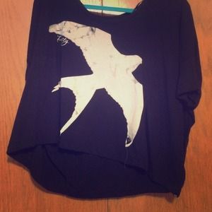 Free bird oversized crop