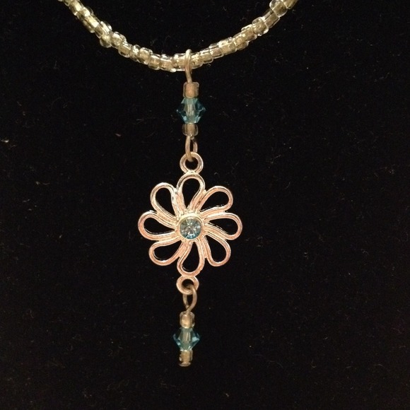 ON HOLD Aquamarine Swarovski crystal necklace
