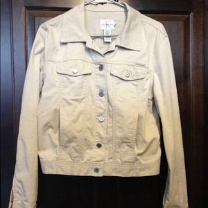 Calvin Klein beige denim jacket