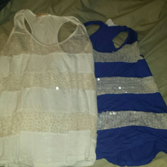White and blue shirt