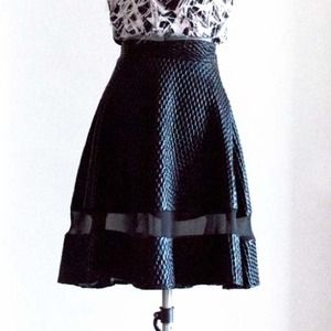 Size 2 high wasted for and flair skirt.