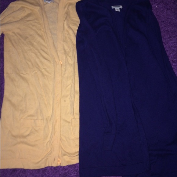 BUNDLE old navy long cardigan (Blue & Peach)
