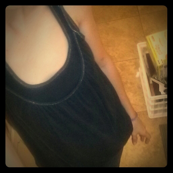 🌃Express Black double layered Tank Top