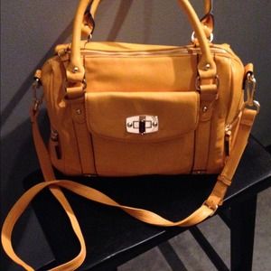 Merona Yellow Gold and Navy Satchel Bundle