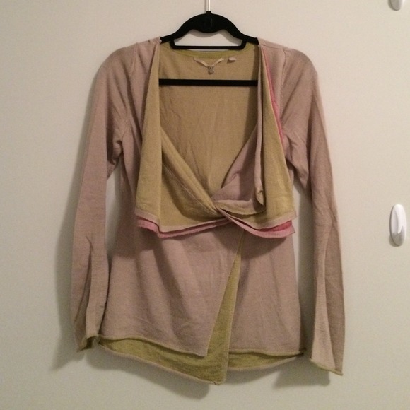 Anthropologie drape front sweater