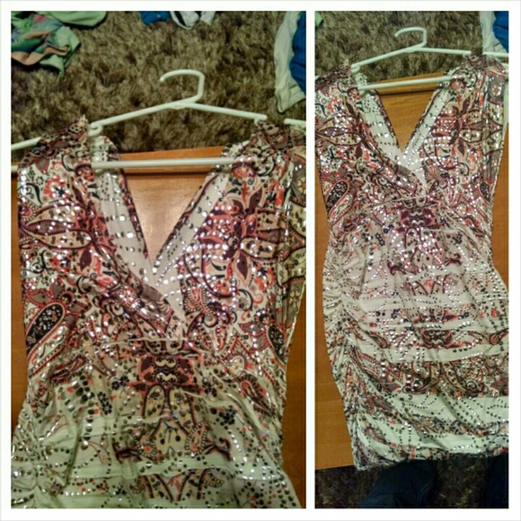 Bodycon top w rouched sides