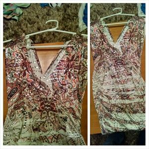 Bodycon top w rouched sides