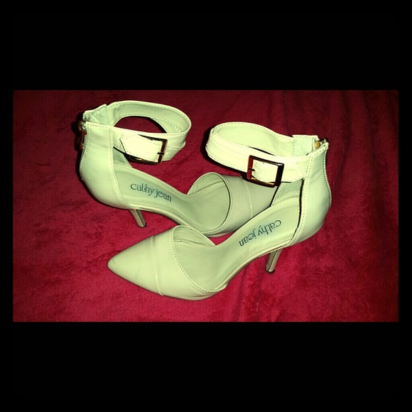 Cathy Jean pointed strap heels