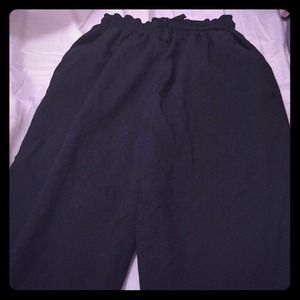 Satin black pants
