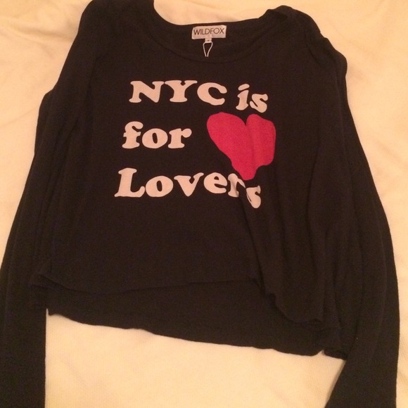 Long sleeve wildfox shirt - Picture 1 of 1