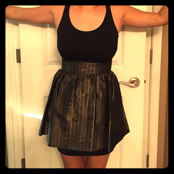 Black and Gold cocktail Dress