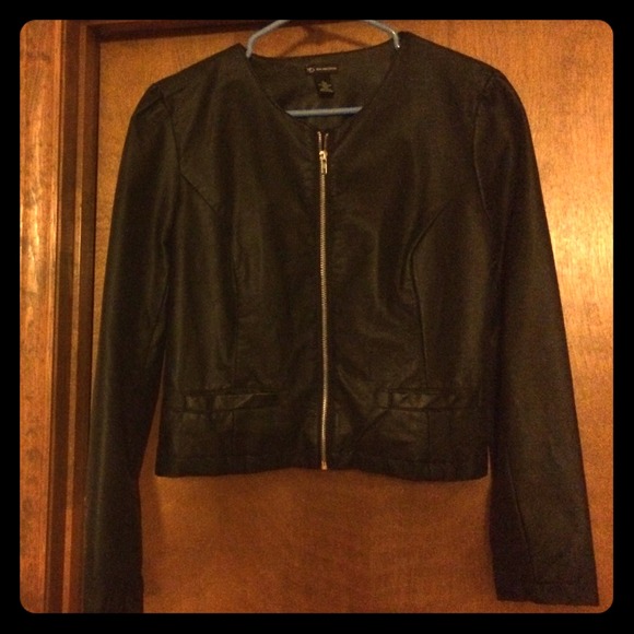 Black Faux Leather Jacket
