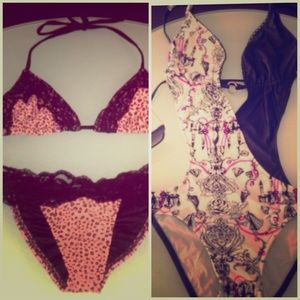 BUNDLED - NWT Chica Rica Lace Detail Bikini