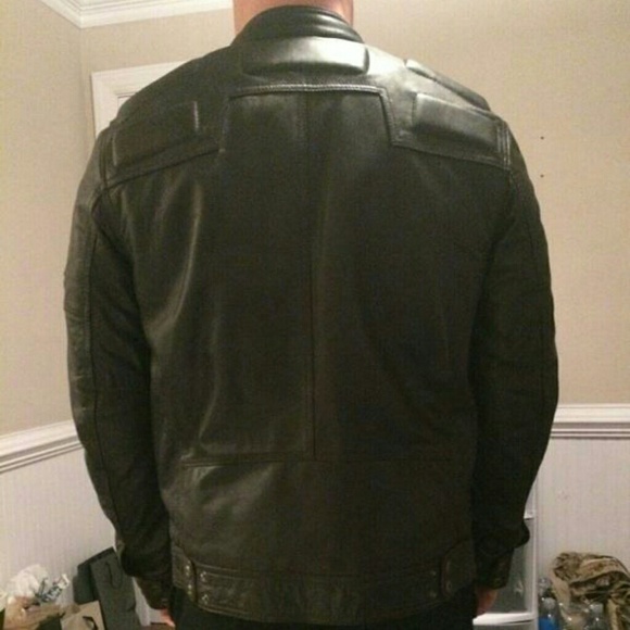 Men's Guess Leather Jacket(large) - Picture 2 of 3
