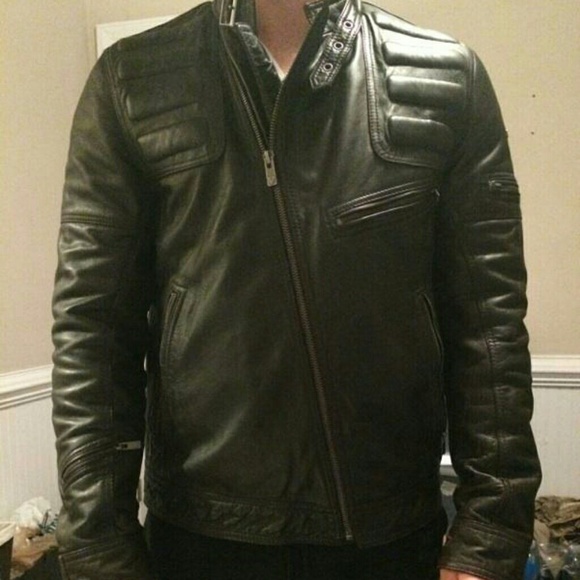 Men's Guess Leather Jacket(large) - Picture 3 of 3