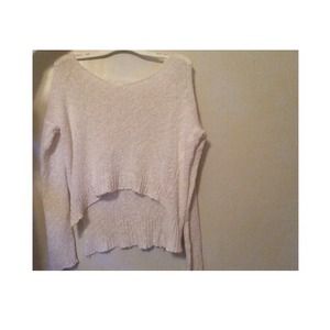 White Carmen Sweater Brandy