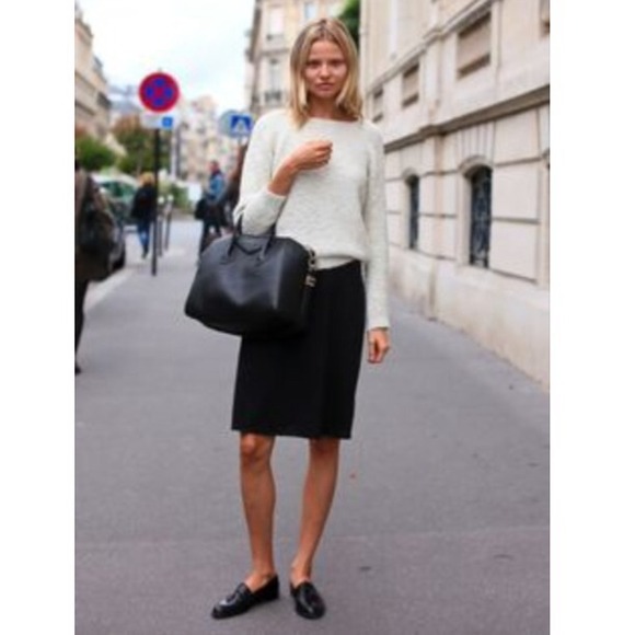 Black textured pencil skirt ONE DAY SALE - Picture 2 of 4