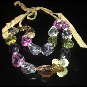 Anthropologie colorful stone necklace