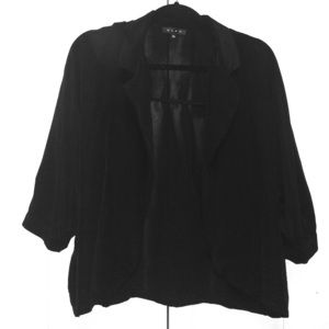 100% silk black cardigan