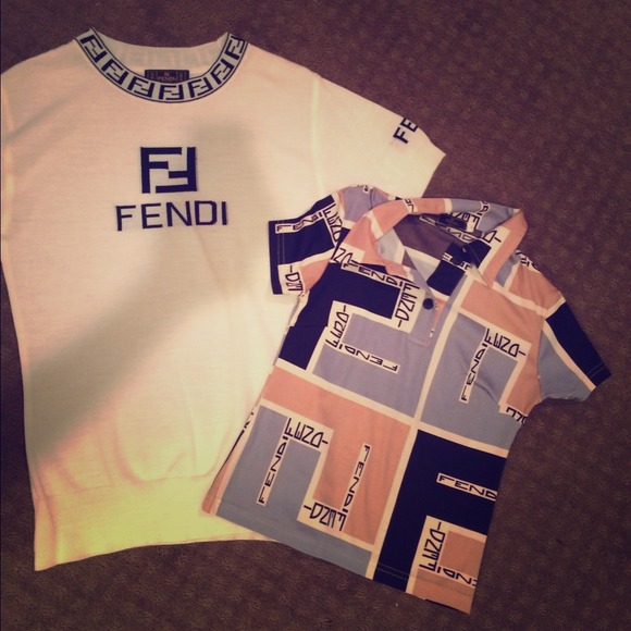 Lot of 2 fendi tshirts