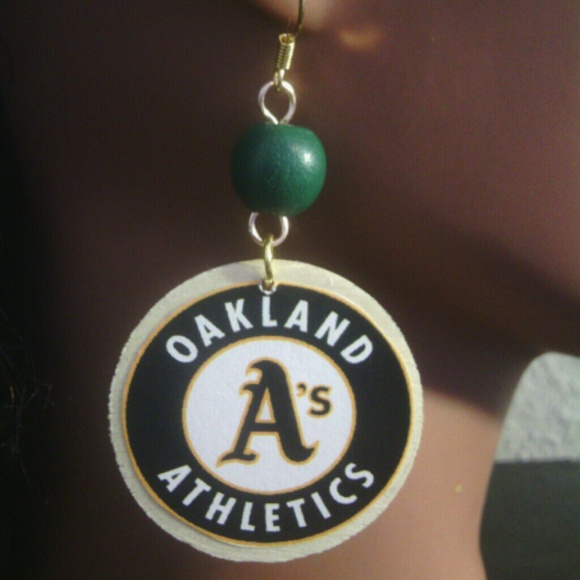 Oakland Athletic Earrings - Picture 2 of 2