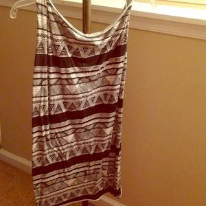 Tribal print mini dress