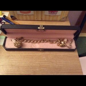 Juicy couture link charm bracelet