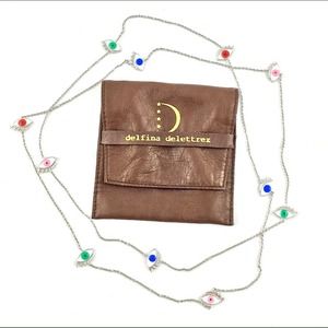 Delfina Delettrez Jewelry - Delfina Delettrez Silver Evil Eye Necklace Delfina Delettrez Jewelry - Delfina Delettrez Silver Evil Eye Necklace