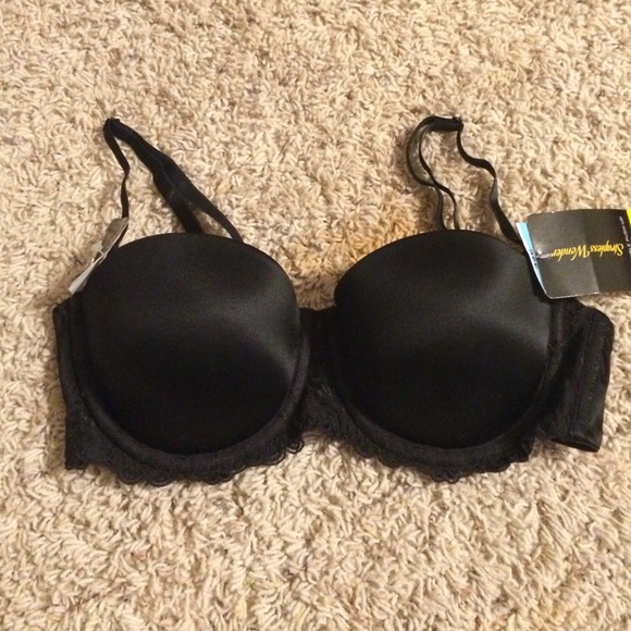 Black push up bra