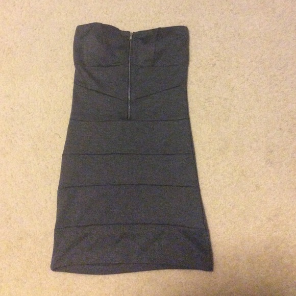 Grey Bandage Bodycon Dress