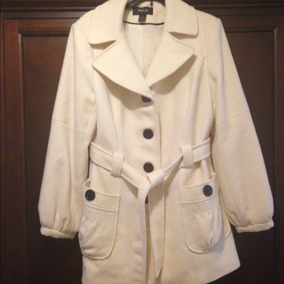 Large coat ivory