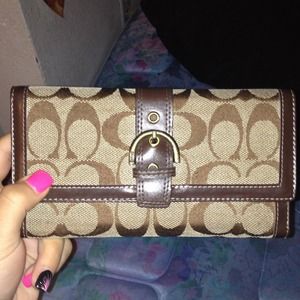 Authentic coach wallet