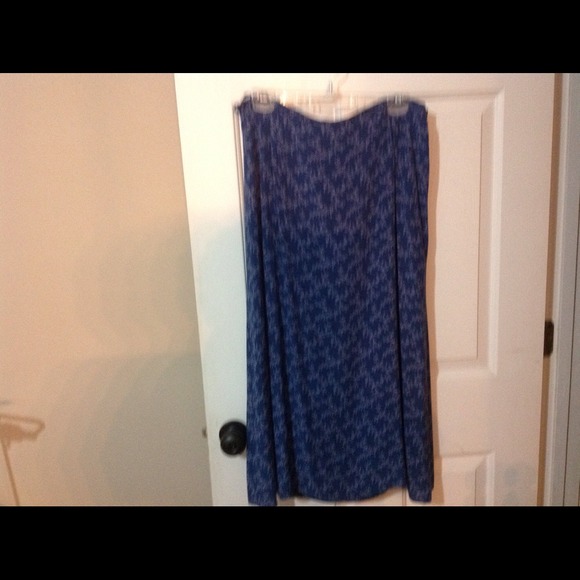 LL Bean Blue Skirt