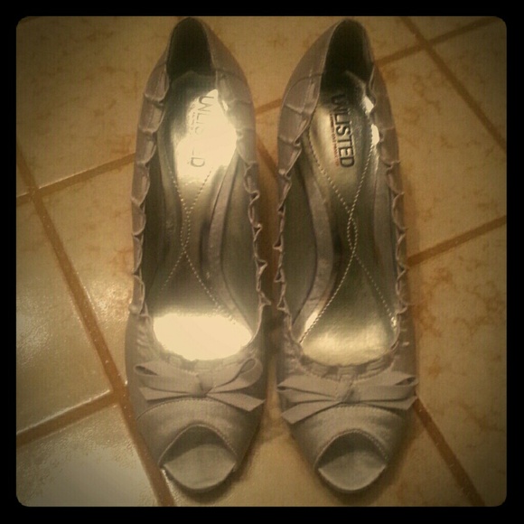 **REDUCED**Silver heels