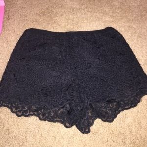 forever 21 lace highwasted shorts